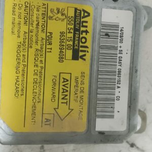 CENTRALITA AIRBAG | PEUGEOT 206 BERLINA E-Music   |   01.04 - 12.05 | 9636894080